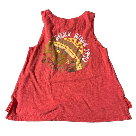 Roxy women's XS oversized red tank top with logo - Picture 1 of 5